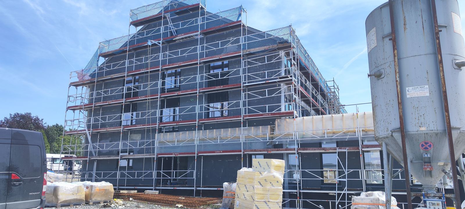 Chantier isolation façade EPS IsolationPro