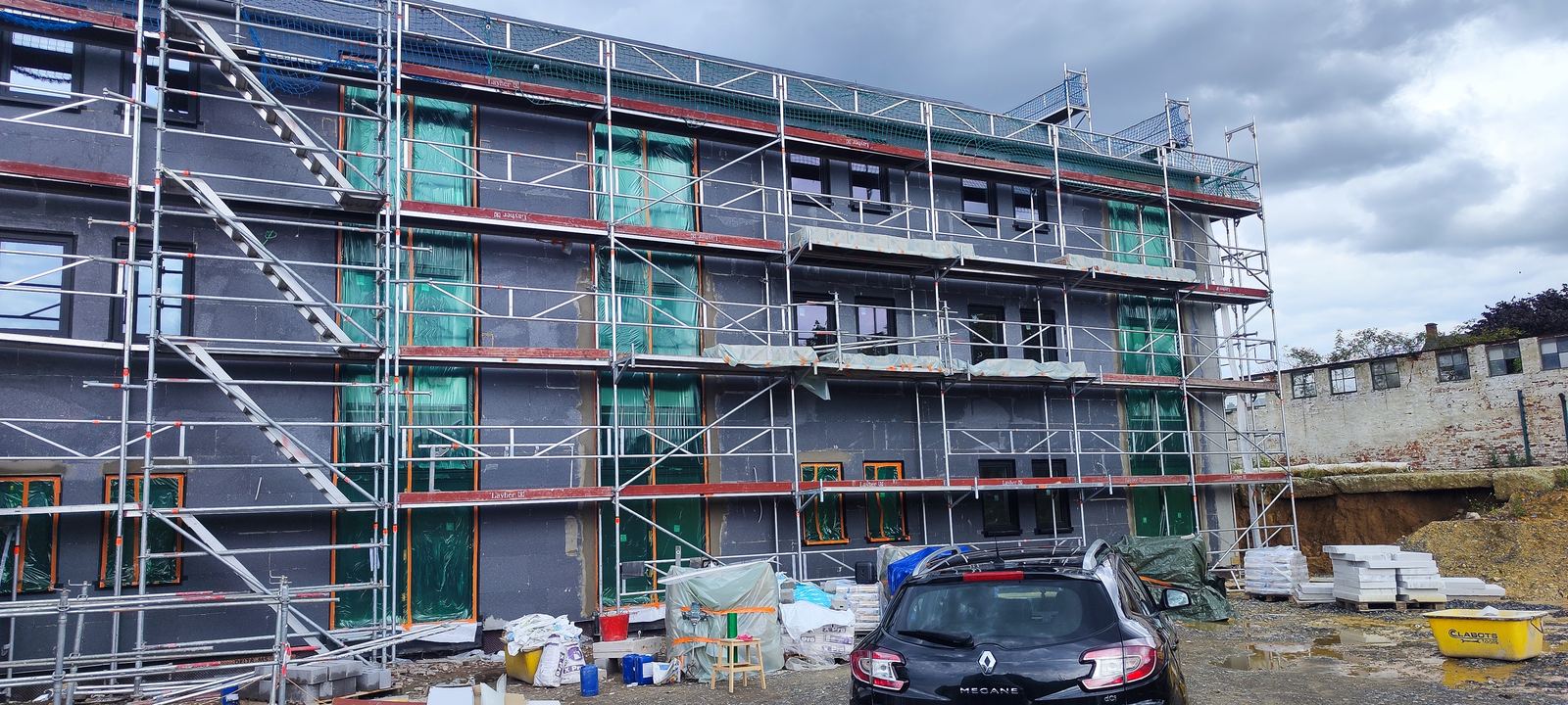 Chantier isolation façade EPS IsolationPro